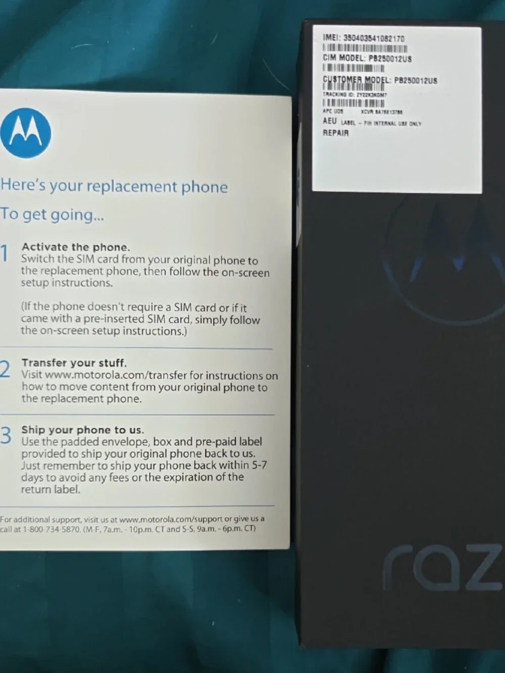 Motorola Razr Foldable Smartphone - Black